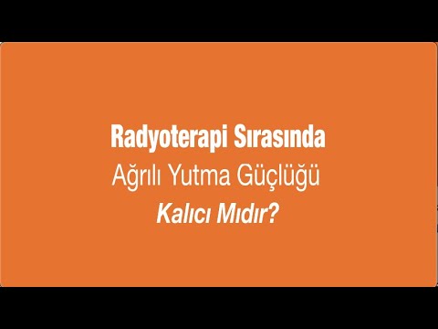 Radyoterapi Sırasında Ağrılı Yutma Güçlüğü Kalıcı Mıdır? - Prof. Dr. Serap Akyürek